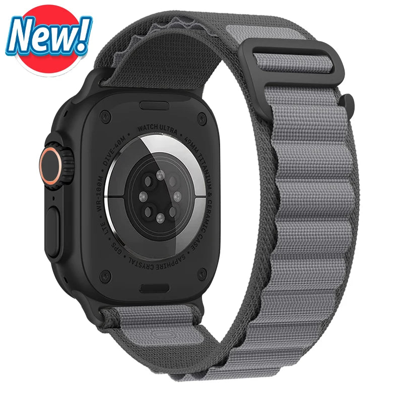 Vielseitiges Nylon Armband für Apple Watch Ultra und Series Modelle