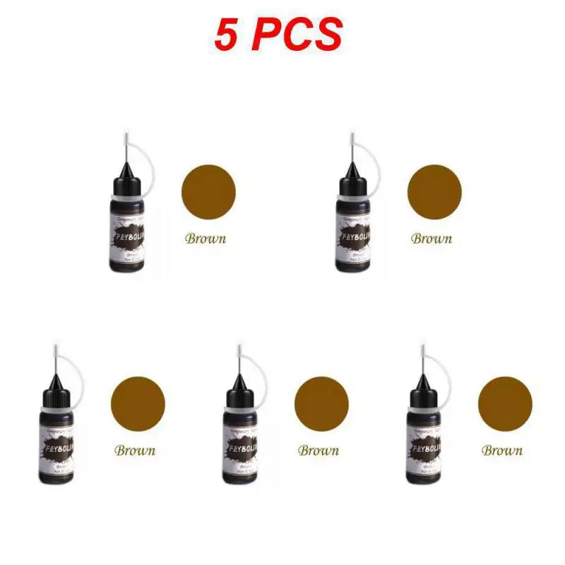 7 Farben Temporäre Henna Tattoo Tinte Set semi-permanent DIY Körperkunst