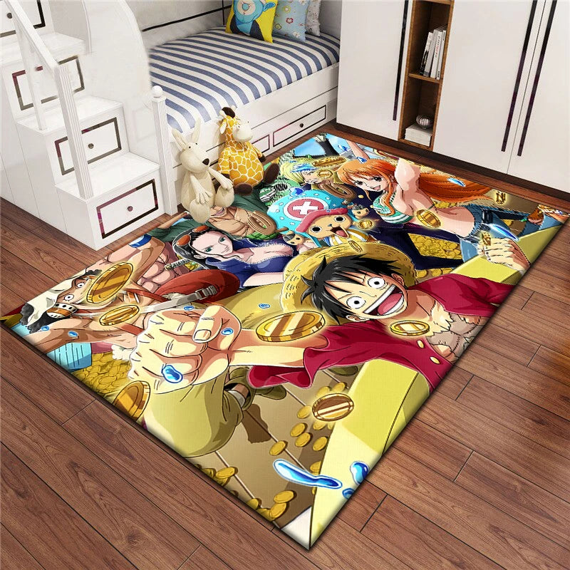 Cartoon bedruckter rechteckiger Teppich aus Polyester