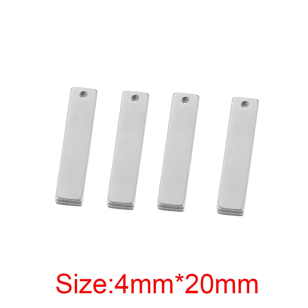 20 Stück Edelstahl Gold Rechteck Charm Connector für Schmuck DIY