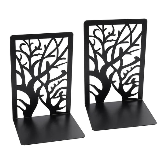 Dekorative Buchstützen mit Baum-Schatten Motiv für Schreibtisch