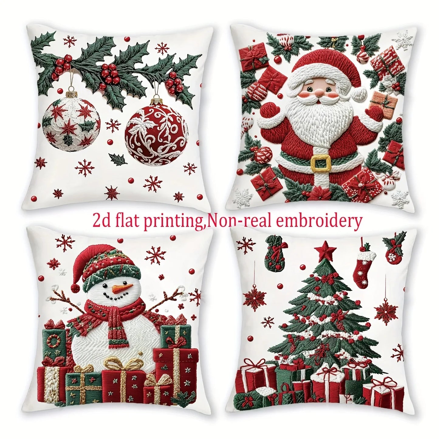 Weihnachtliche Kissenbezüge mit festlichen Motiven für Ihr Zuhause