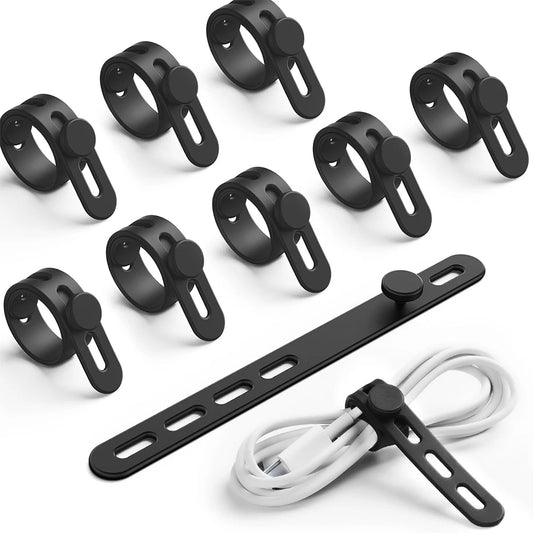 Silikon Kabelbinder Set Verstellbar – Weicher Kabel Organizer 80/140mm
