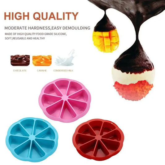 8 Loch Silikon Backform für Kuchen Gebäck und Pizza Portionen-Yabubest - Home & More