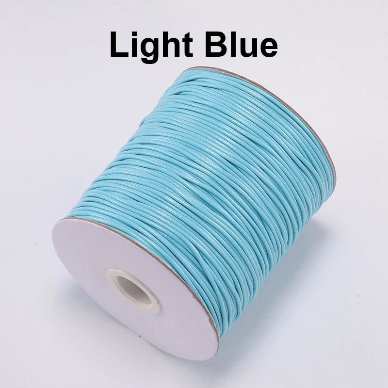 Vielseitige gewachste PU Leder Schnur für DIY Schmuck 20m