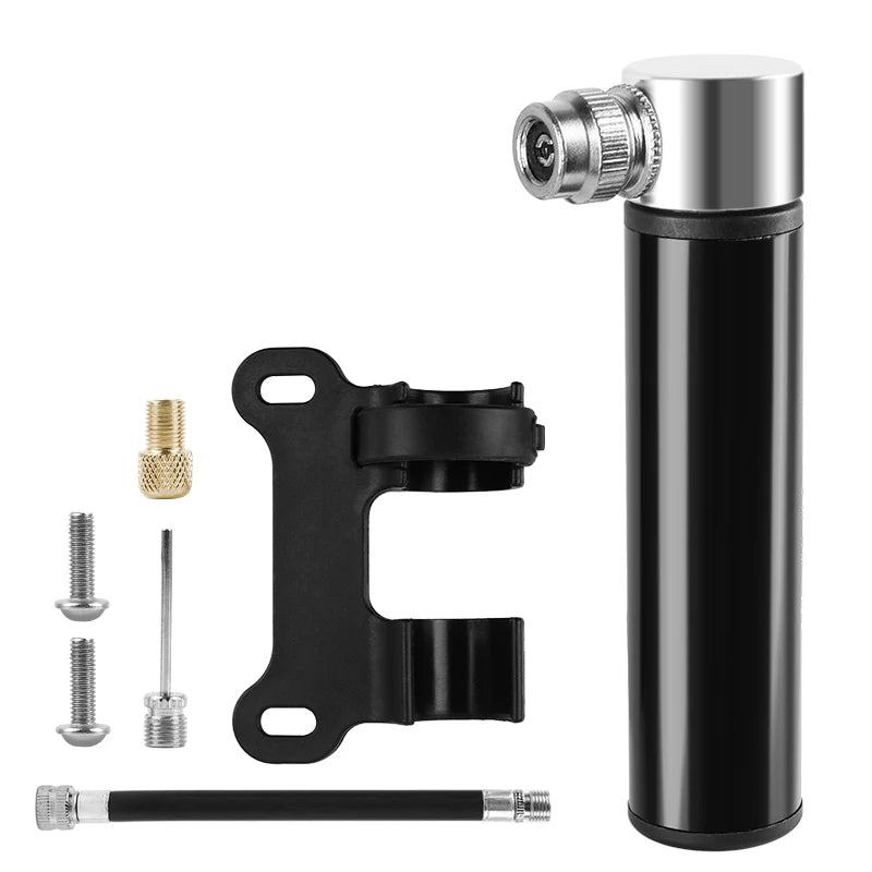 Kompakte Handluftpumpe Aluminium für Schrader - Presta Ventile Fahrrad
