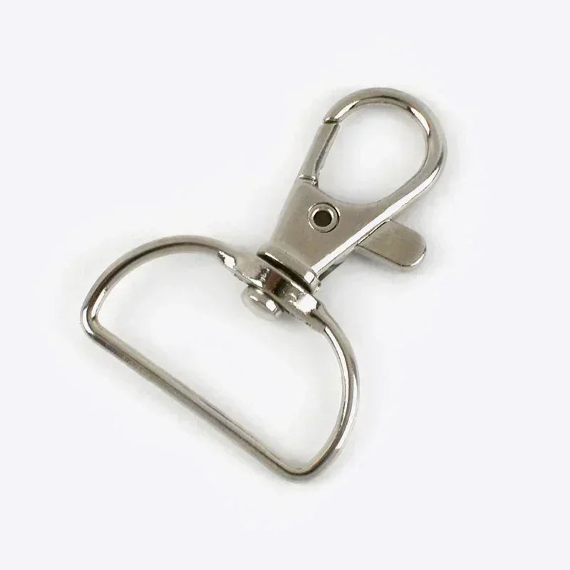 Metall Karabinerhaken Schwenkbar 20 25mm für Taschen Gurte DIY Zubehör