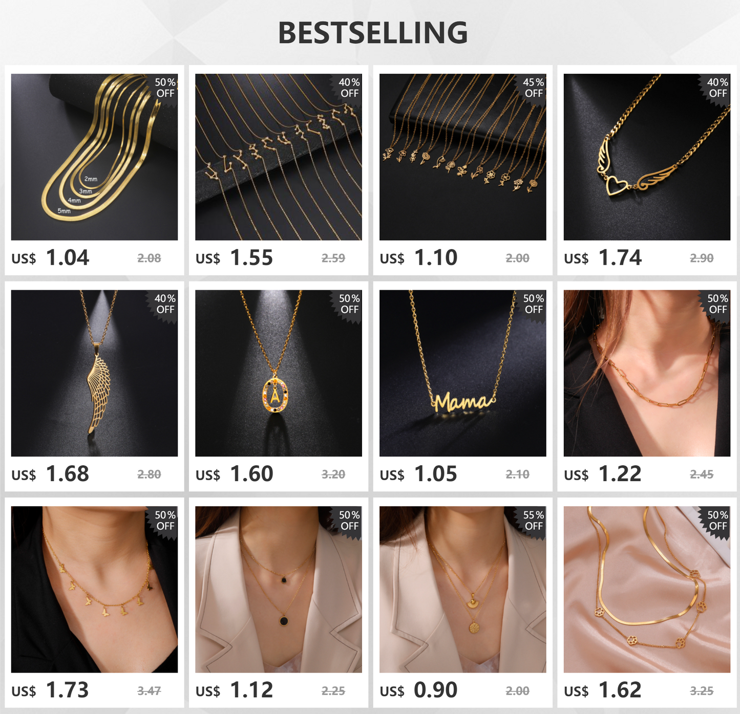 Elegante Edelstahl Schlangenkette für Damen und Herren in Goldfarbenem Design-Yabubest - Home & More
