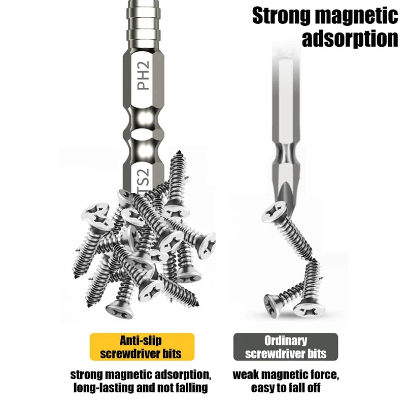 Rutschfester magnetischer PH2 Kreuzschraubendreher mit verschiedenen Längen