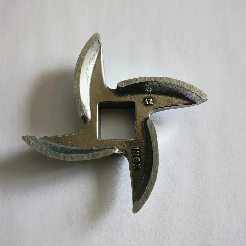 2 Fleischwolf Ersatzteile Edelstahl Runde Kreuzklinge 12x12mm Dicke 1cm