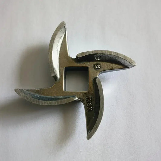 2 Fleischwolf Ersatzteile Edelstahl Runde Kreuzklinge 12x12mm Dicke 1cm