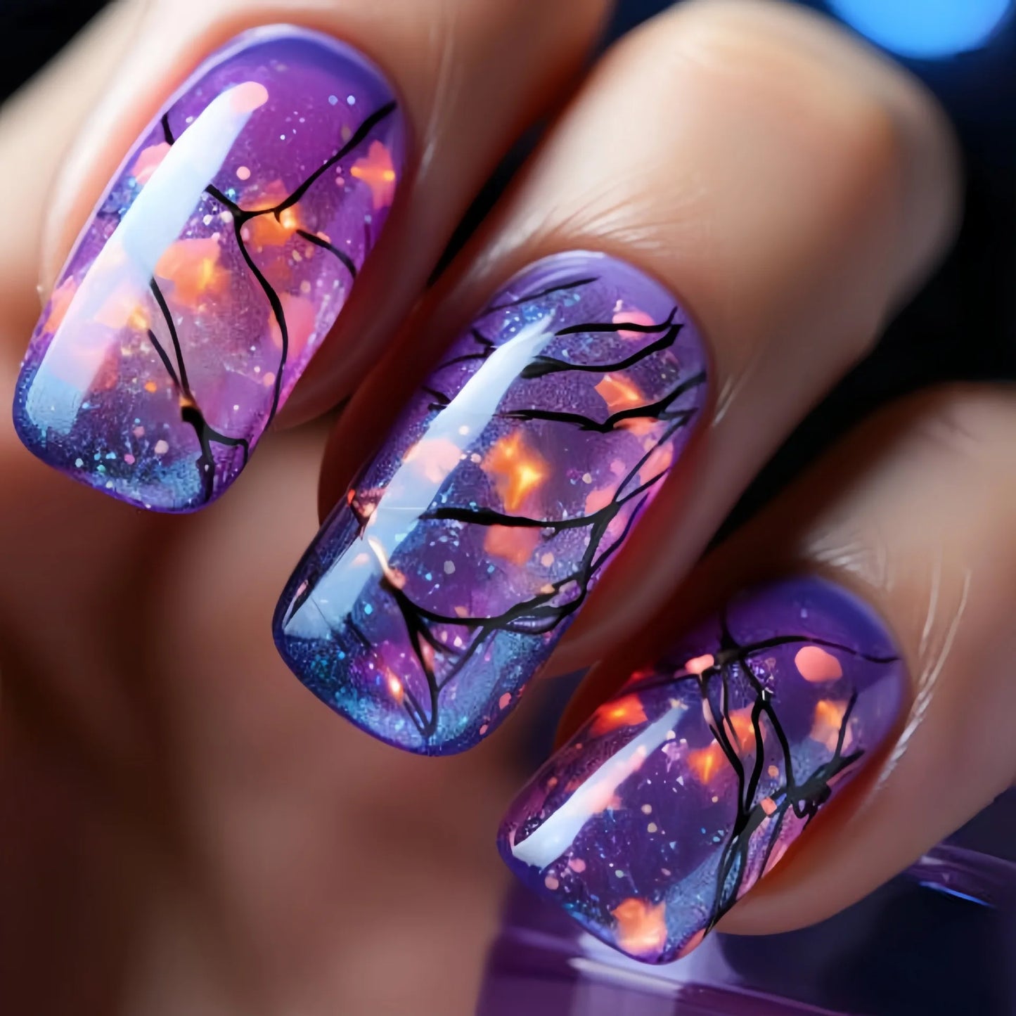 24 Stück Ballett Künstliche Nägel mit Kleber Ombre French Design