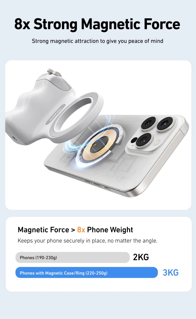 Magnetischer Smartphone-Handgriff mit Bluetooth Fernbedienung