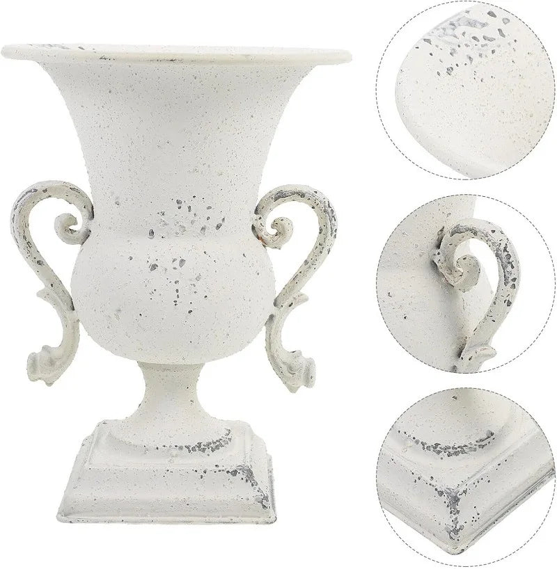 Retro Eisen Vase für Blumen, Heimdekoration und Hochzeit