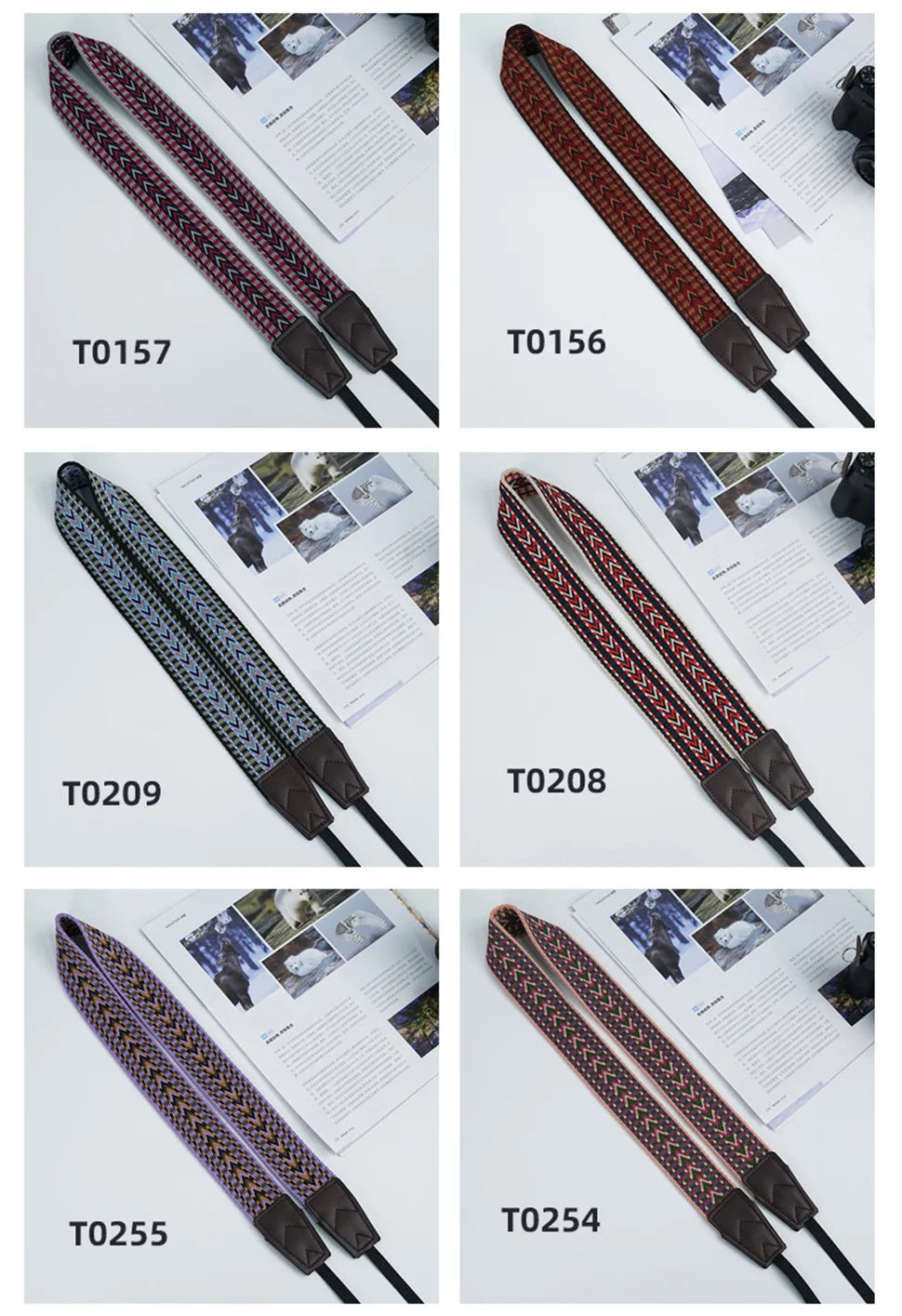 Verstellbarer ethnischer Kameragurt für komfortablen Schultertrag