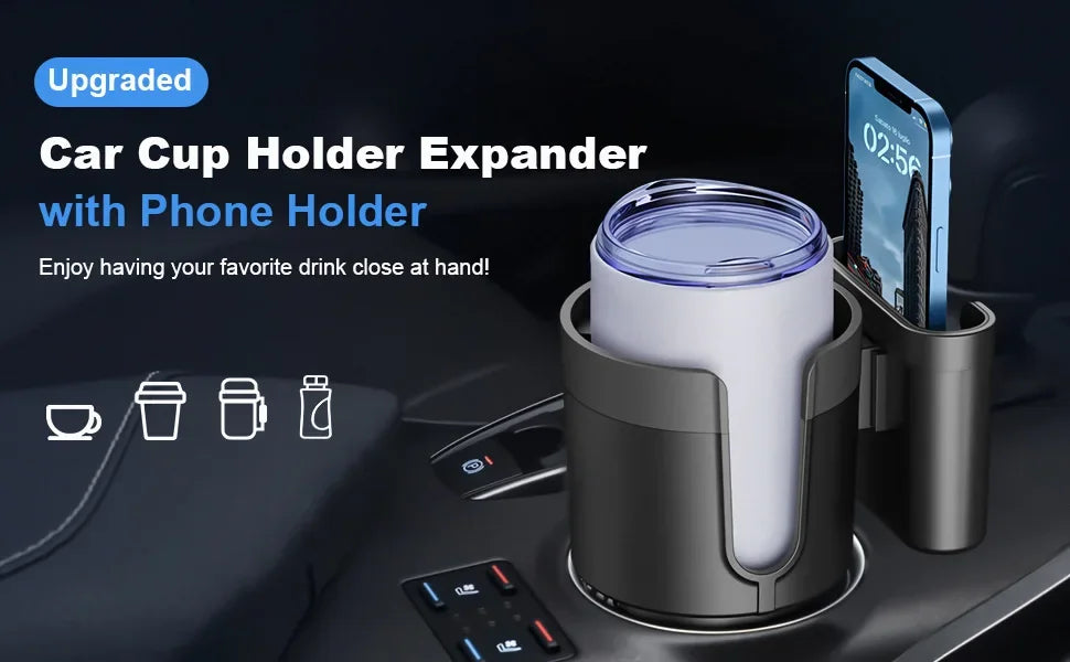 Großer verstellbarer Getränkehalter für das Auto