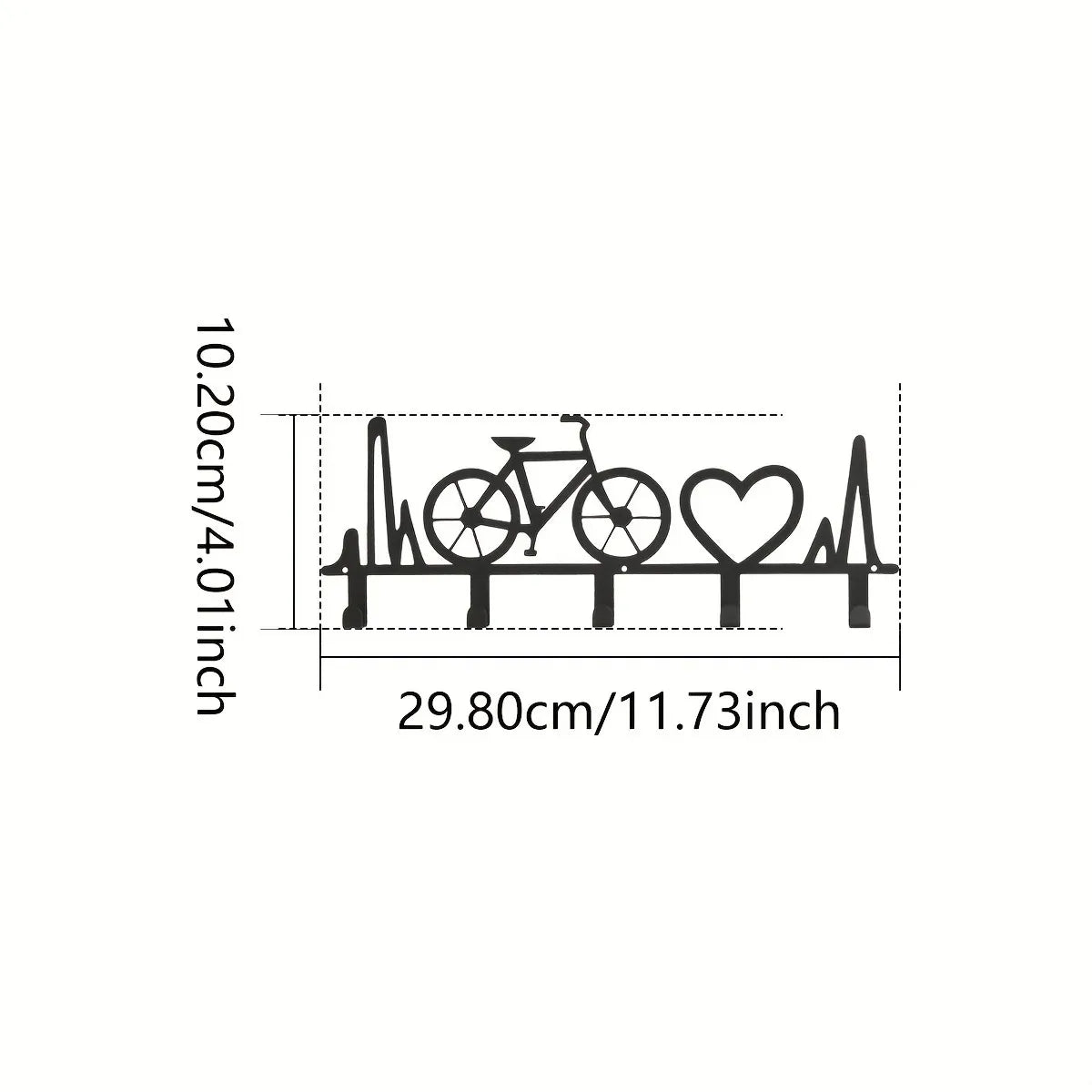Stilvoller Schlüssel-Organizer aus Metall für Wandmontage