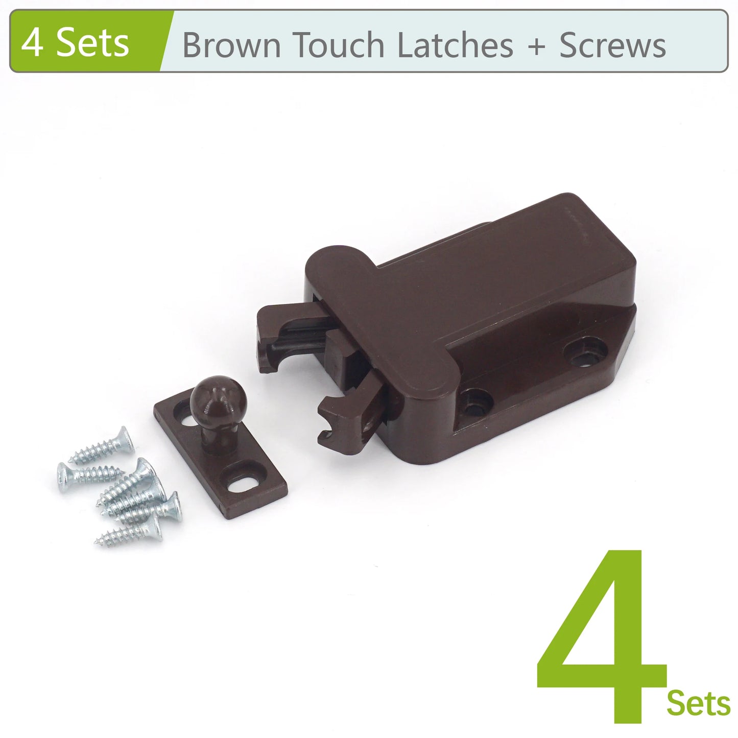 Touch-Riegel Set für grifflose Schranktüren – Push-to-Open Möbel Schranktür