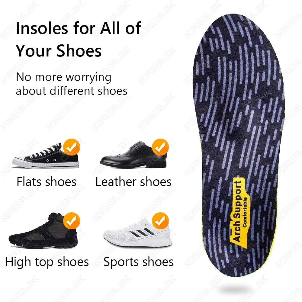 Orthopädische Sport-Einlegesohlen mit hoher Fußgewölbeunterstützung