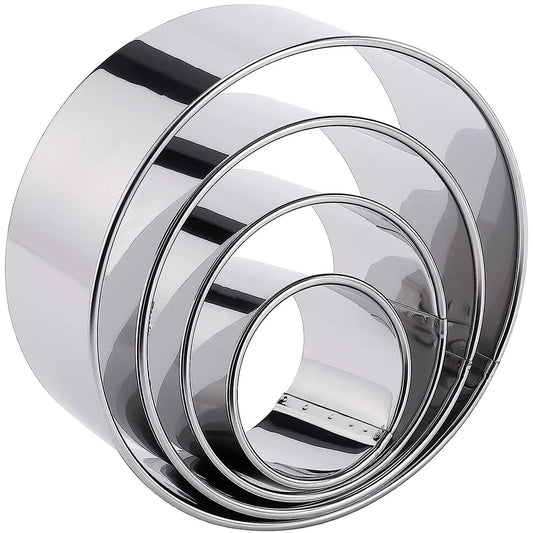 5 teiliges Edelstahl Keks und Knödel Ausstecher Set