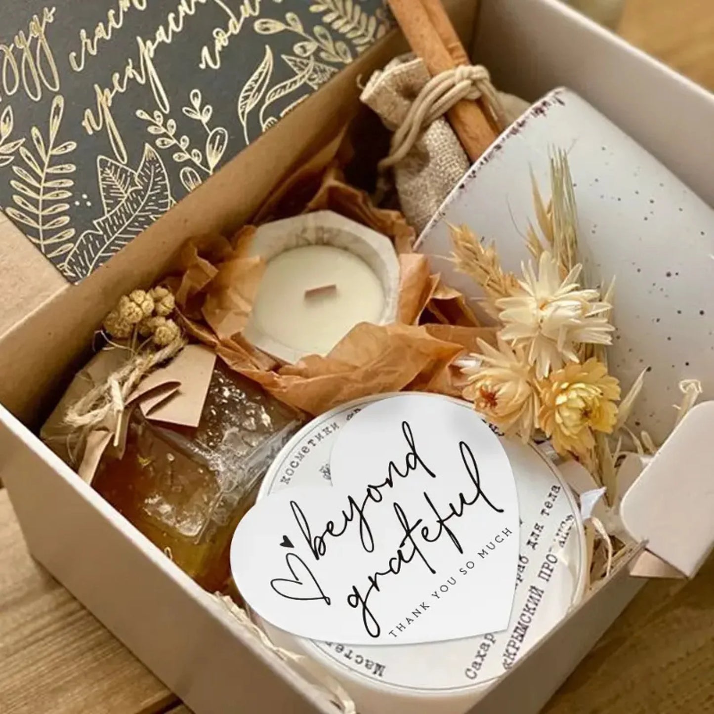 Dankeskarten für Kleinunternehmen mit rosa Herz Design