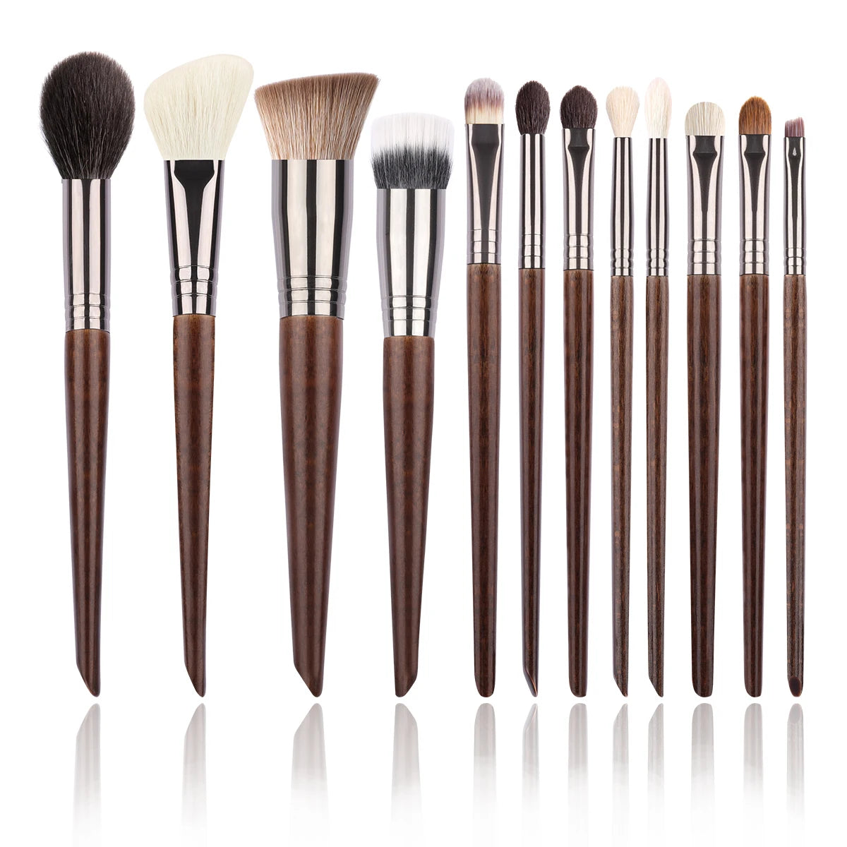 Make-up Pinsel Set 24-teilig natürliches Ziegenhaar Profi Kit