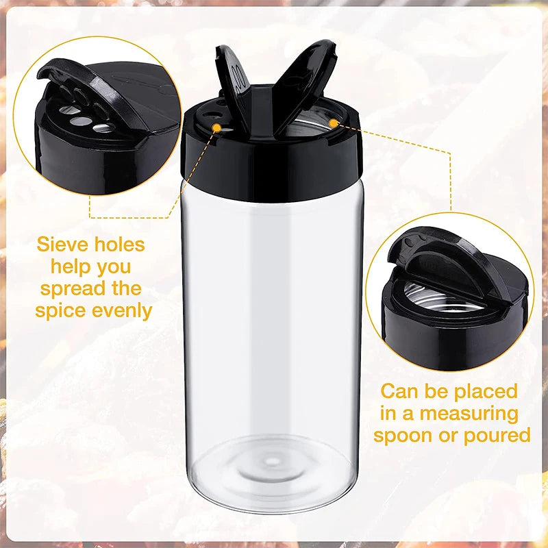 Transparenter Gewürzbehälter Kunststoff – Streudeckel für Küche & Pulver