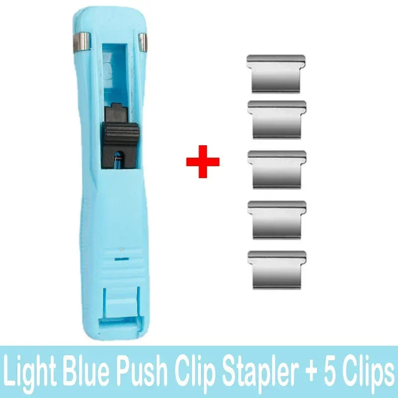 Push-Clip Hefter klammerlos für Dokumente & Notizen - Büro Schule Organizer