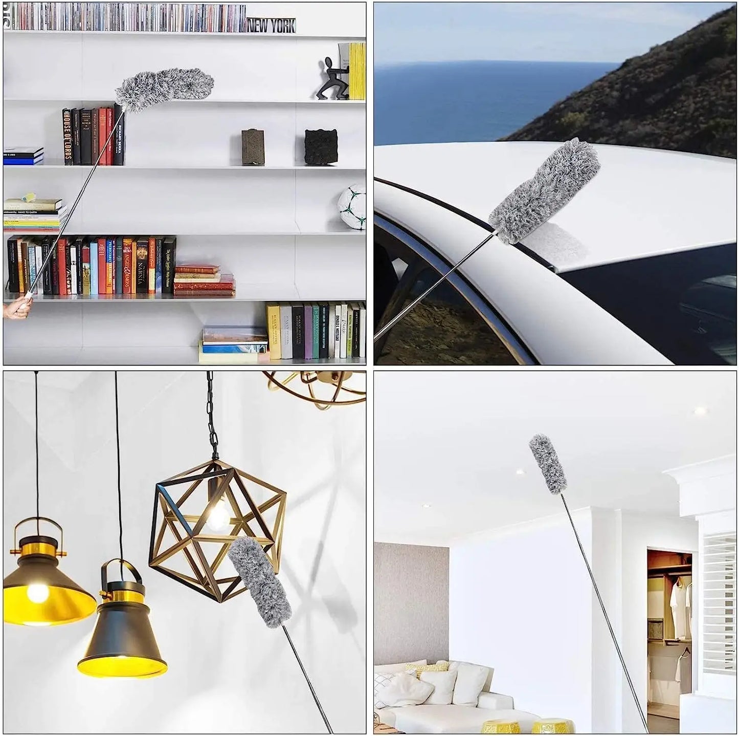 Mikrofaser Staubwedel Pinsel ausziehbar für Auto Möbel Klimaanlage Reinigung