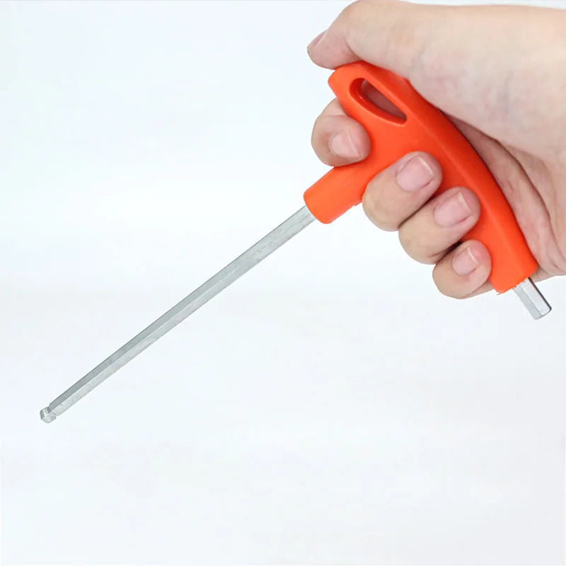 Kugelkopf-Inbusschlüssel-Set mit T-Griff Cr-V-Stahl Sechskantschlüssel