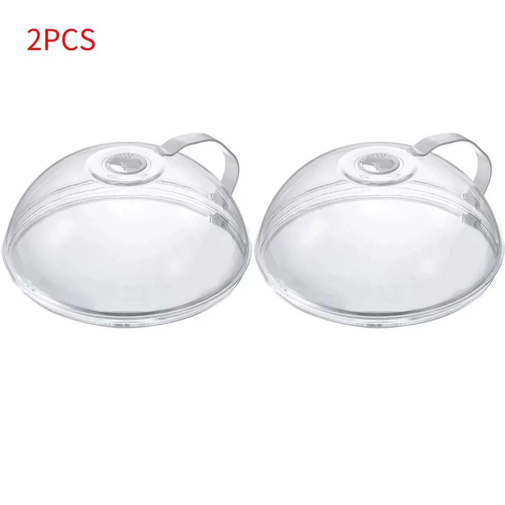 Transparente BPA-freie Mikrowellen-Spritzschutz Abdeckung mit Griff-Yabubest - Home & More