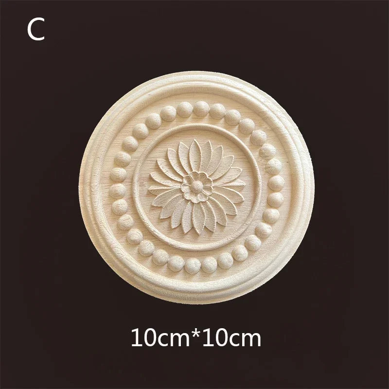 Geschnitzte Holzapplikationen für Möbel und Heimdekoration Basteln