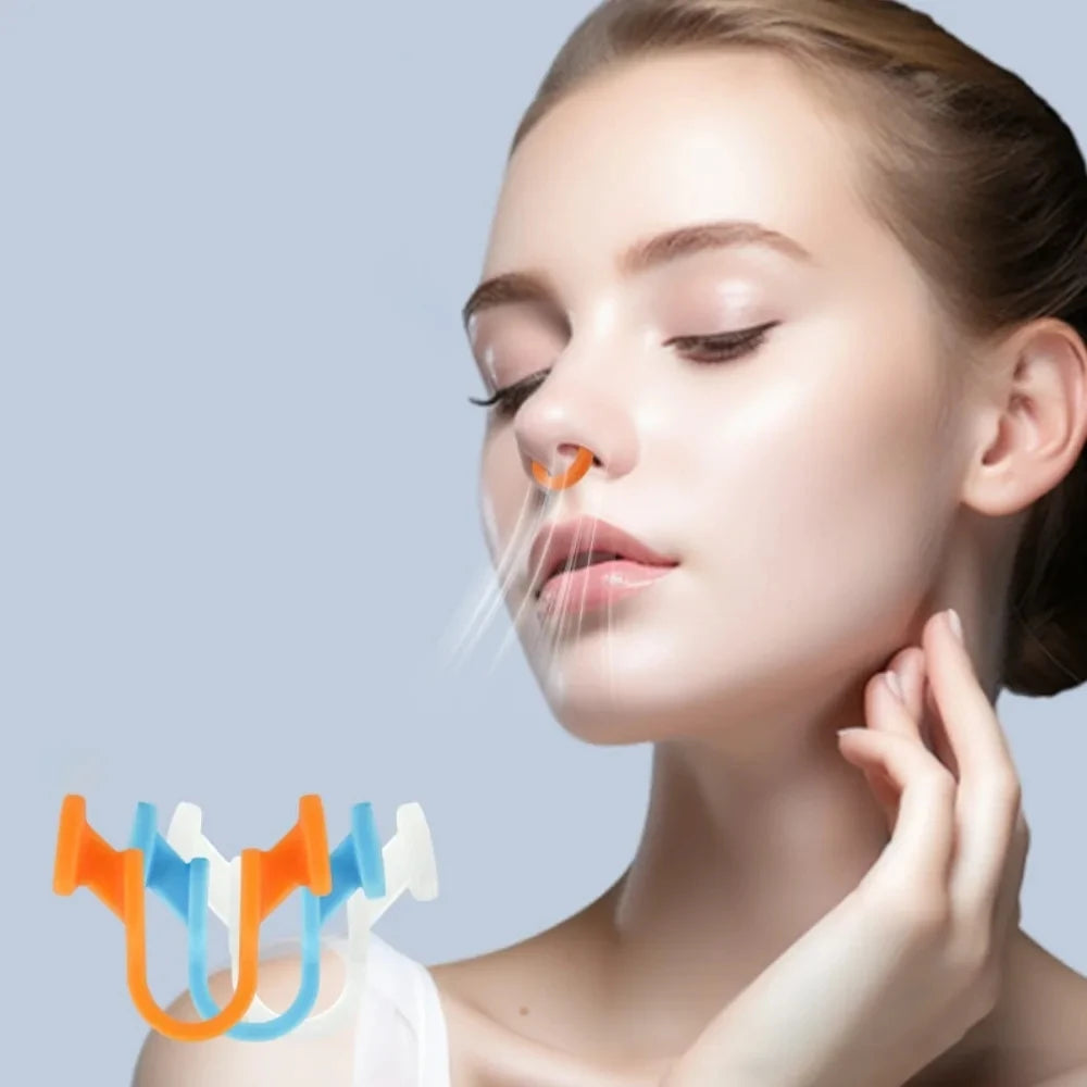 2er Set elastische silikon Nasenklammer zum Stoppen von Schnarchen-Yabubest - Home & More