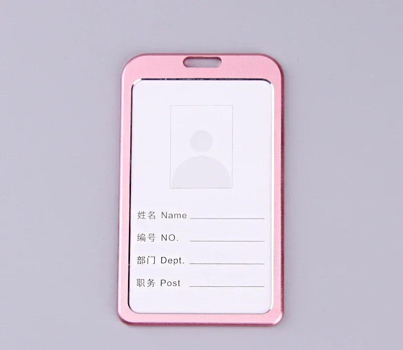 Einziehbare Ausweisrolle Metall mit Kartenhalter Schlüsselanhänger Büro