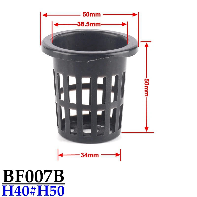 10 Stück Hydrokultur Pflanzkörbe aus Kunststoff für Gewächshaus und Gemüse