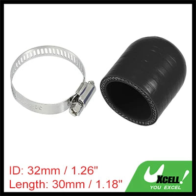 Auto Silikonschlauch Endkappe 6-40 mm Innendurchmesser 30 mm Länge schwarz