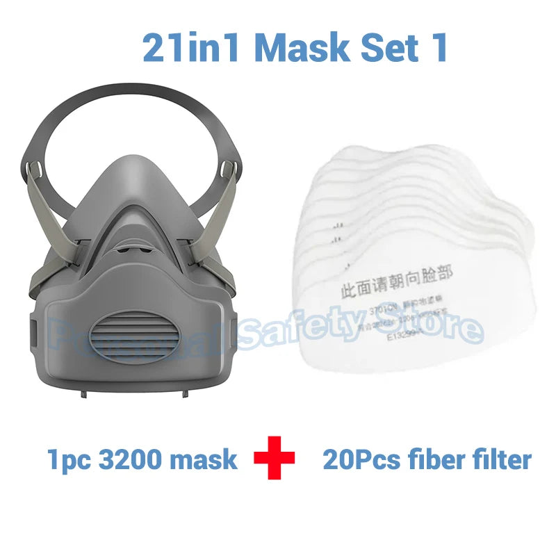 Schutz - Komfort: Wiederverwendbare Atemschutzmaske mit Staub- - Gasfilter