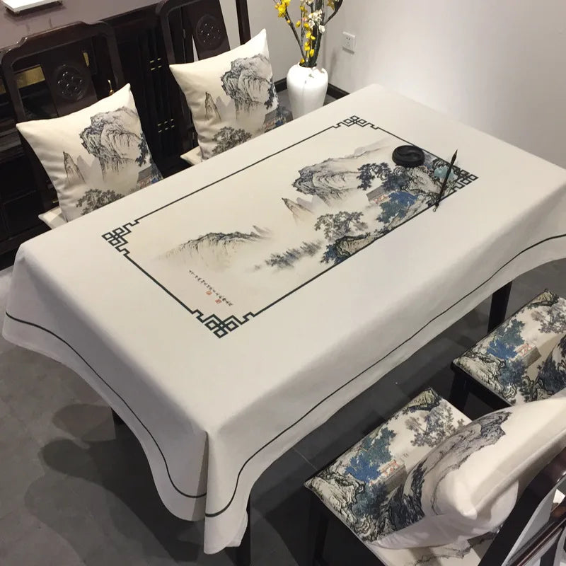 Vielseitige rechteckige Tischdecke schützt Tische stilvoll und zuverlässig