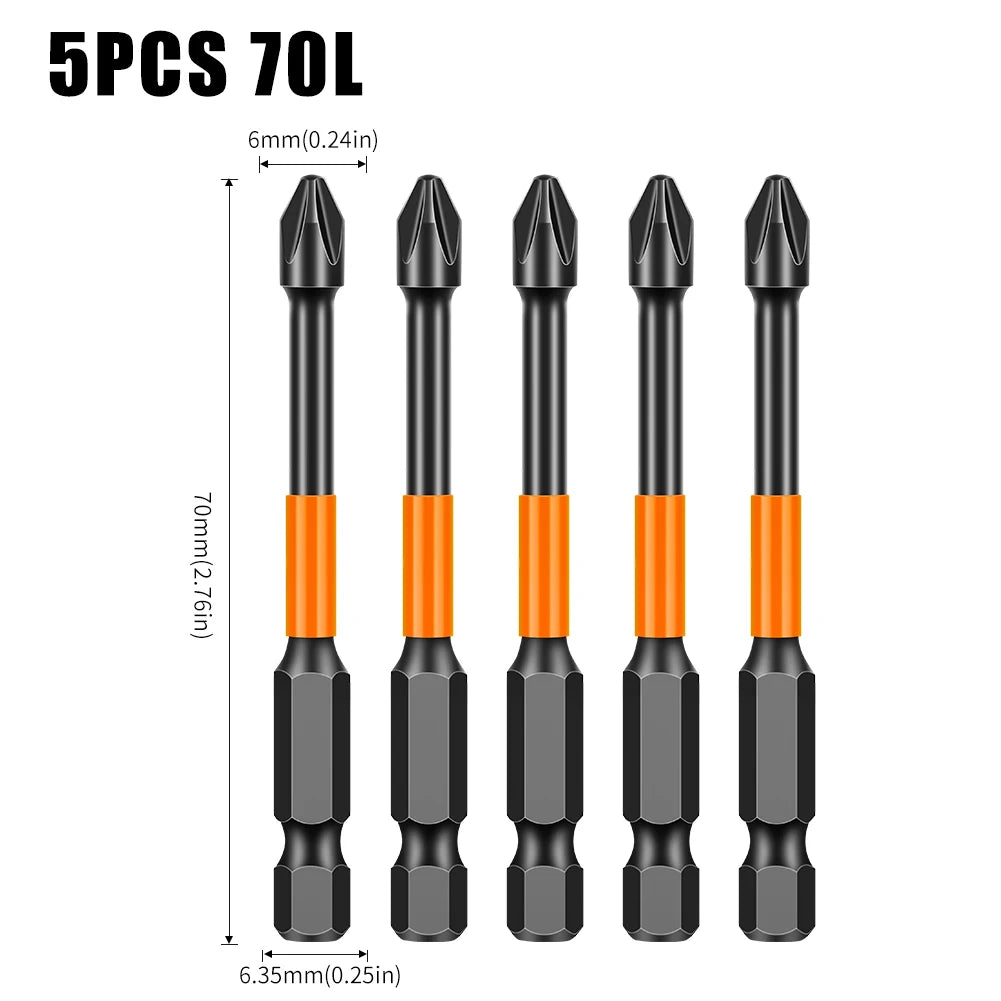 PH2 Kreuzdrehmomentkopf Schraubendreher S2-Stahl magnetisch rutschfest