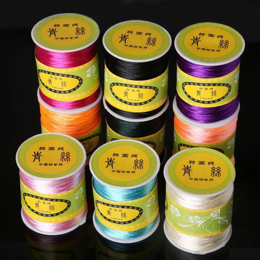 80m Rolle Nylon-Satin-Kordel 1,5mm für Makramee und Schmuckherstellung