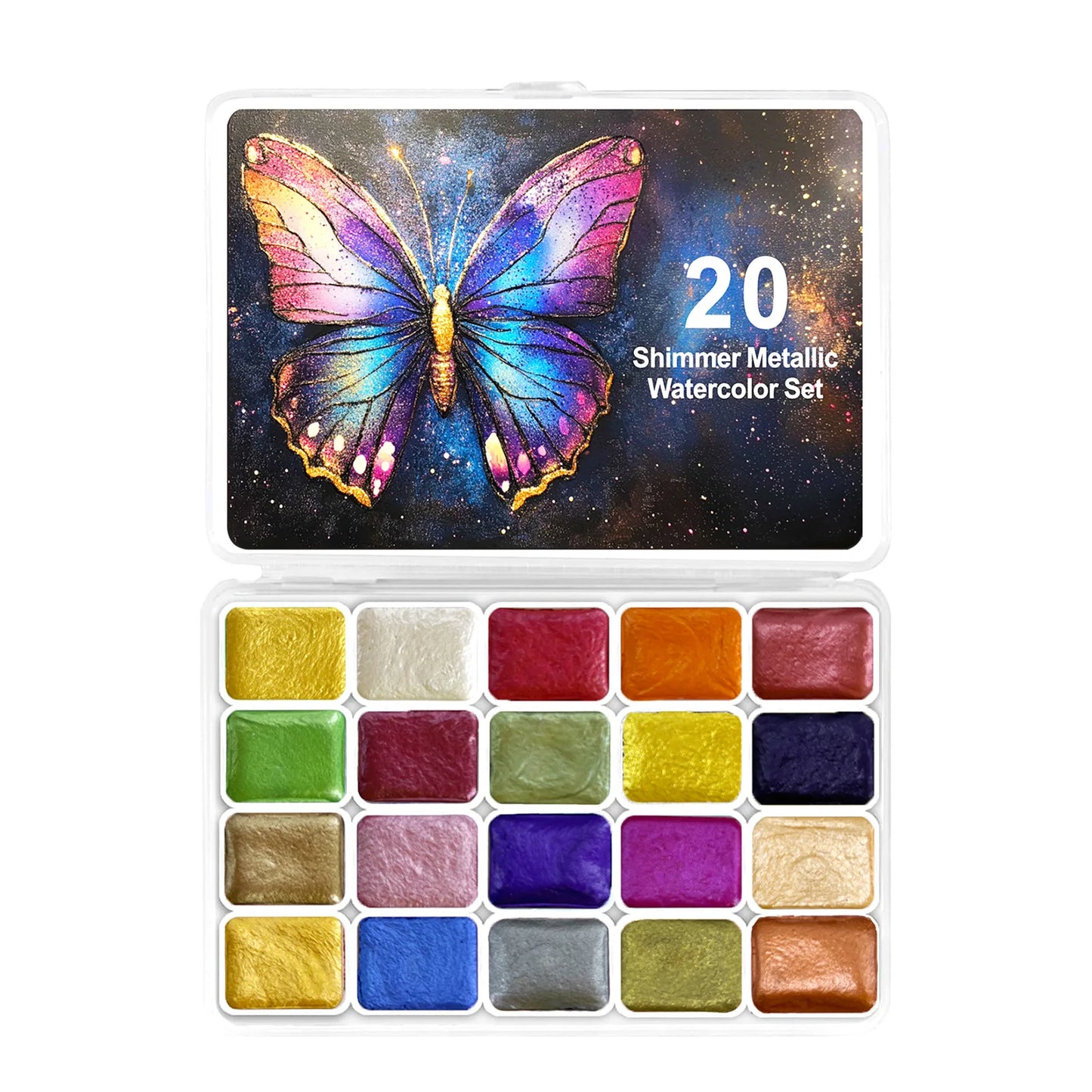 Glitzerndes Aquarell Farbset für kreatives Malen ab 6 Jahren