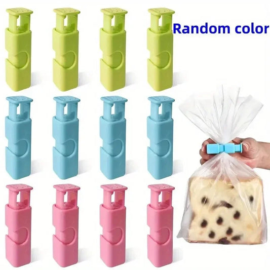 10er Set Lebensmittelclips für Snackbeutel - Feuchtigkeitsdicht & Frischhaltung