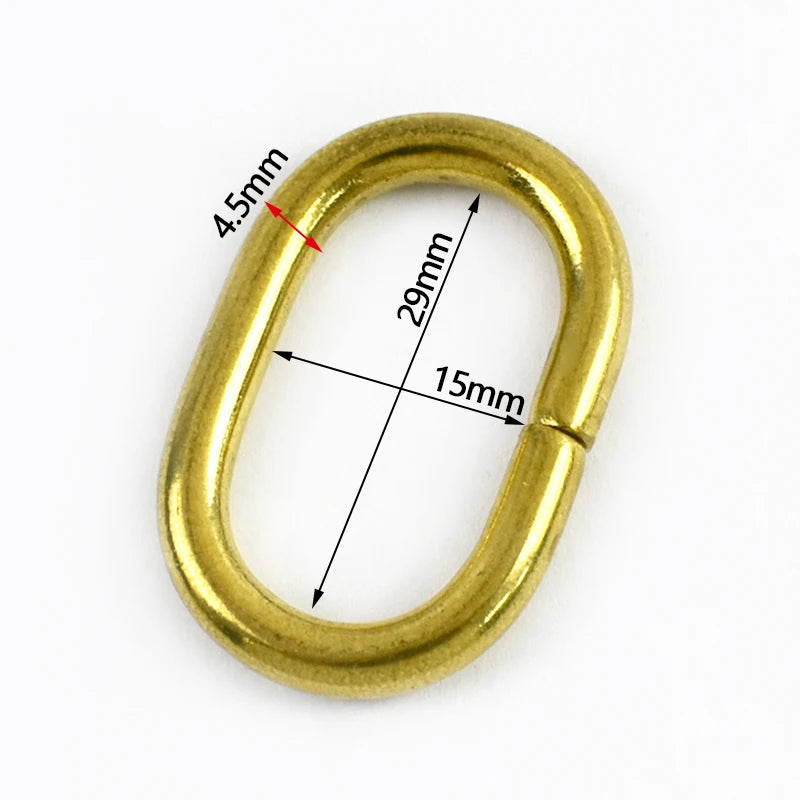 Metall O Ring Schnalle oval 2 bis 10 Stück für Taschen Gürtel Karabiner