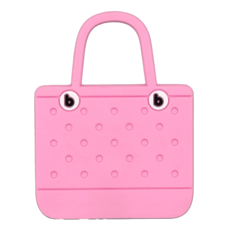 Rosa Taschenanhänger mit Muschel Seepferdchen Sonnenbrille Design