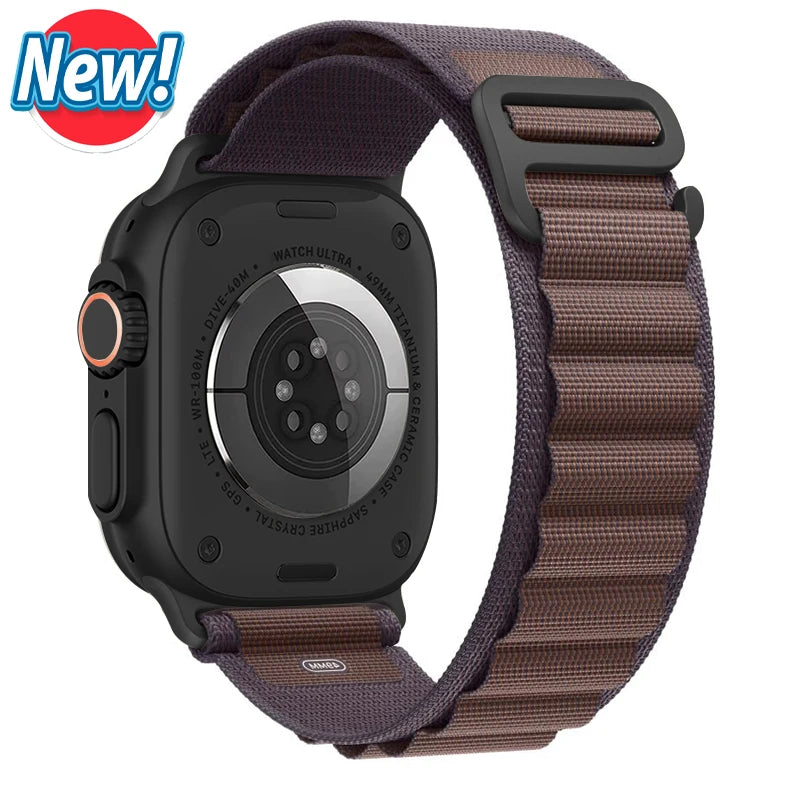 Vielseitiges Nylon Armband für Apple Watch Ultra und Series Modelle