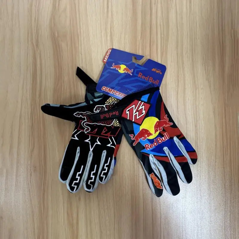 Vollfinger MTB Motorradhandschuhe rutschfest mit Silikon Gel Schutz Herren Damen