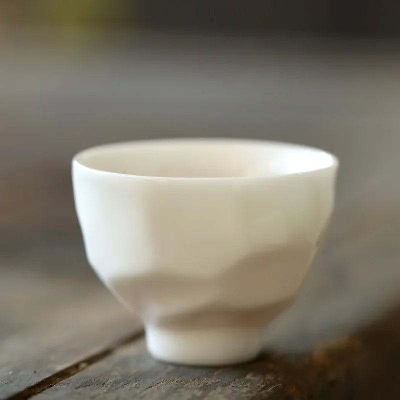 Klassische Weiße Keramik Teetasse Für Teerituale