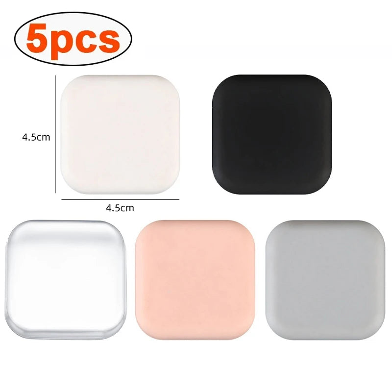 Silikon Türgriff Stoßstange 5x5cm Selbstklebend Schutzpad Weiß Grau Schwarz