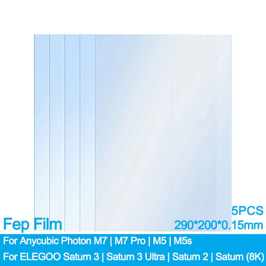 FEP Film 10,1 Zoll für 3D-Drucker – 290x200x0,15mm