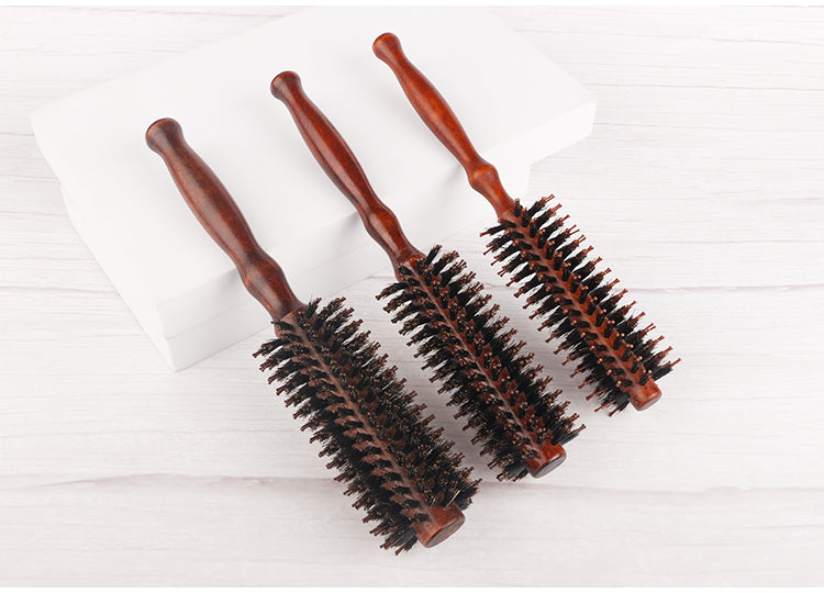 Natürlicher Wildschwein Borsten Haar Kamm mit Holzgriff